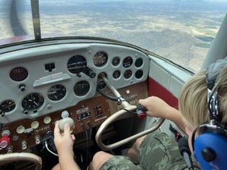 Jack taking the controls for a while. He’s a pretty reliable autopilot as long he’s not hungry...