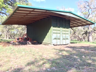 Custom tractor storage container