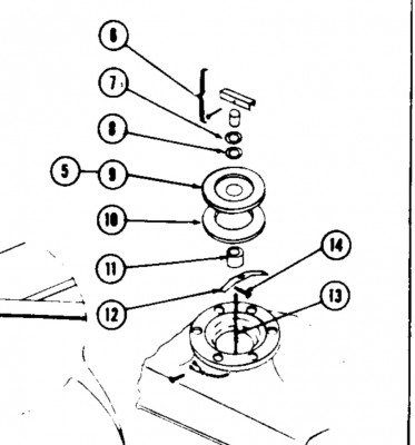 1948 Fuel Cap Exploded View