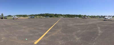 The Woodville Airport flight line with the C170 Association well represented.