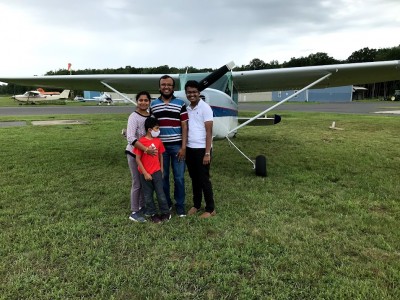 Last Group Mom wanted to fly but I only had three open seats.    All great folks.