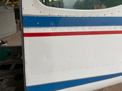 two sets of fuselage holes