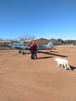 N2533C Nancy and Karl Towle (and Queenie the Marshaller-Dog)