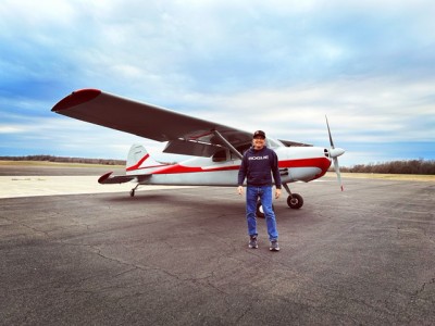 Moments after I landed in Tulsa, OK.  I forgot to clean up my flaps!