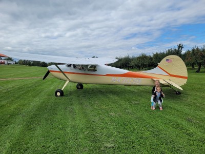 landed at an orchard in MI