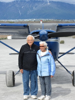 At the Knik Glacier mud flat strip