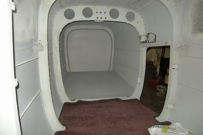 Interior after paint and Extended Baggage in place