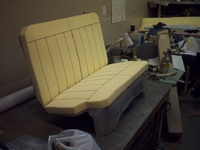 Rear seat with new foam &amp; canvas